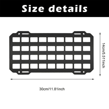 Car Visor Sun Visor Organiser Molle Rigid Plate Vehicle Car Truck Sun Protection Storage Holder Carrier For Tactical Equipment Molle Bag EDC Tools Car Interior Accessories
