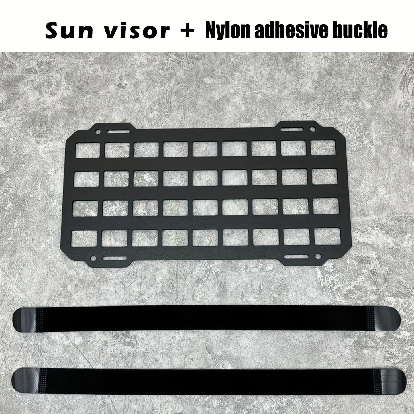 Car Visor Sun Visor Organiser Molle Rigid Plate Vehicle Car Truck Sun Protection Storage Holder Carrier For Tactical Equipment Molle Bag EDC Tools Car Interior Accessories